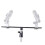 2X pour Alctron MAS020 Support de Microphone Double Enregistrement Stéréo Support de Microphone Double 2