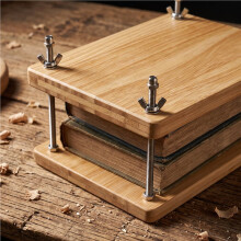 Book Press Bookbinding, Wooden Bamboo Book Press, Portable Book Binding Press Kits for Bookbinding Supplies