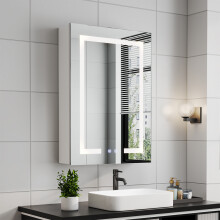 Anti-Fog LED Mirror Cabinet with Touch Control