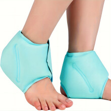 (Baby Blue) 1 Stück Knöchel-Eisbeutel-Fußwickel, wiederverwendbarer Knöchel-Gel-Kühlakku, heißer und kalter Kompressions-Fußschutz