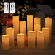 (12 pack) Pack Of 12 Smokeless LED Candles With Remote Control, Comes With Flickering Flame Effect, Suitable For Weddings, Proposals,