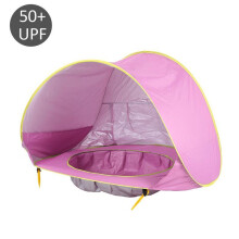 (Pink) 2 In 1 UPF 50 Baby Strand Zelt Wasserdichte Markise UV Schutz Markise Mit Schwimmbad Kinder Outdoor Sonnenschirm Strand markise