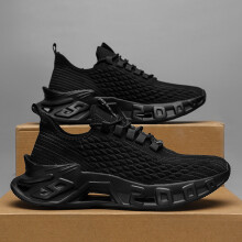 (Black, 10) Neue Herren-Mesh-Schuhe, gepolsterte Sohle, atmungsaktiv und bequem.Schönes Aussehen