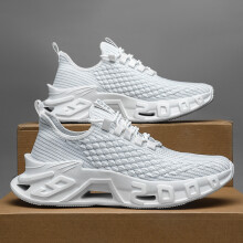 (White, 10) Neue Herren-Mesh-Schuhe, gepolsterte Sohle, atmungsaktiv und bequem.Schönes Aussehen