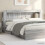 VidaXL vidaXL Headboard Cabinet with Storage Grey Sonoma Engineered Wood 1