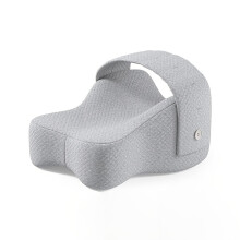(Grey) Kniestütze aus Memory-Schaum für Seitenschläfer – großes Beinkissen mit verstellbaren Schultergurten – ergonomisches Beinpolster,