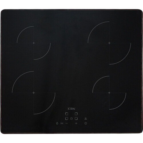 CDA CDA SCN060FR 4 Zone 59cm 4 Burners Induction Hob Black