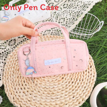 (Pink) Constellation Creative Key Style Square Pen Holder High School Travel Capacity