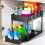 2 Tier Under Sinks Organizer Sliding Cabinet Basket Organizer Storage Rack with Hooks Hanging Cup Kitchen Organizer 5