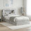 VidaXL vidaXL Bed Frame with Storage with Drawer Concrete Grey 90 x 190 cm 1