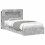 VidaXL vidaXL Bed Frame with Storage with Drawer Concrete Grey 90 x 190 cm 4
