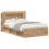VidaXL vidaXL Headboard Cabinet with Storage Artisan Oak Engineered Wood 4