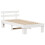 VidaXL vidaXL Bed Frame with Headboard White 75 x 190 cm Solid Pine Wood 5