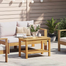 vidaXL Side Table Oil Natural 70 x 40 x 45 cm Solid Acacia Wood
