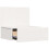 VidaXL vidaXL Bedside Table White 42 x 32.5 x 40 cm Solid pine wood 3