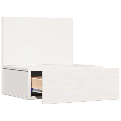 VidaXL vidaXL Bedside Table White 42 x 32.5 x 40 cm Solid pine wood 2