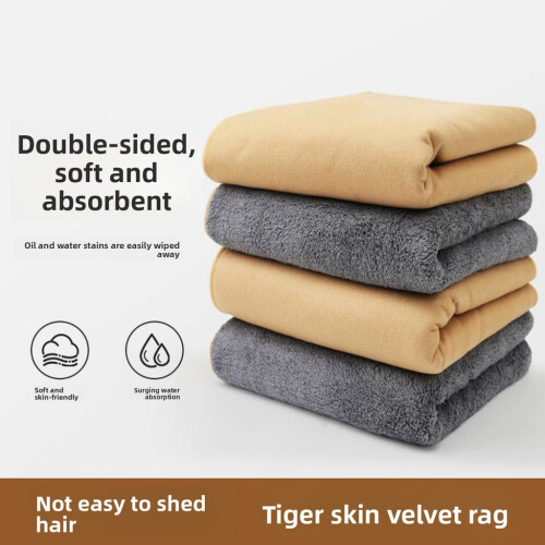 Microfiber Cleaning Multipurpose Cloth 30x30cm Absorbent Suede Towel Kitchen For Office 1