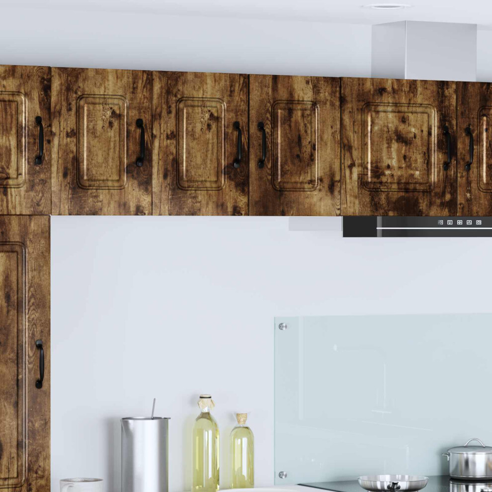 Vidaxl Dishwasher Panel Kalmar 2 Pcs Smoked Oak 30 X 31 X 40 Cm