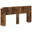VidaXL vidaXL Headboard Cabinet with Storage Smoked Oak Engineered Wood 5
