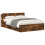 VidaXL vidaXL Headboard Cabinet with Storage Smoked Oak Engineered Wood 6