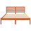VidaXL vidaXL Bed Frame with Headboard Wax Brown 140 x 220 cm Solid Pine Wood 5
