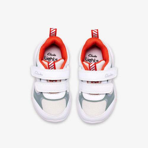 Clarks Gleam Glow Toddler White 1