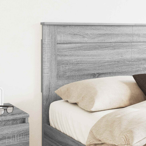 VidaXL vidaXL Headboard with Headboard Grey Sonoma 140 cm Engineered Wood 2