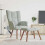 VidaXL vidaXL Relaxing Chair Light Grey Velvet 1