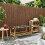 VidaXL vidaXL Garden Bench 110 x 38 x 40 cm Bamboo Natural Rectangular 1