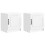 VidaXL vidaXL Bedside Cabinet 2 pcs High Gloss White 43 x 34.5 x 47 cm 1
