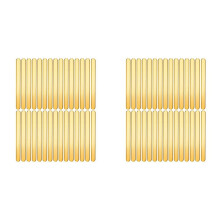 70 Bâtonnets de Glace Acrylique Dorés, Bâtonnets de Glace Réutilisables pour Gâteaux, Bâtonnets de Glace Pailletés en Vrac