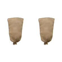 4 Sacs Protection pour Plantes en Toile Jute D'Hiver avec Cordon Serrage, Sacs Protection Contre le Gel et le Froid, Couverture Contre le Gel des