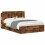 VidaXL vidaXL Headboard Cabinet with Storage Smoked Oak Engineered Wood 4