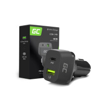 Cargador de coche Green Cell USB-C de 48 W - Carga rápida PD y QC 3.0 de 30 W