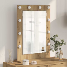 vidaXL Vanity Mirror Rectangular Artisan Oak 70 x 50 x 18 cm