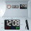 Digital Wall Clock Large Display Alarm Clock with Wireless Remote Control LED Wall Clock with Date and Temperature-A 3