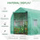 Polytunnel Greenhouse 4x2m with Door & Windows 4