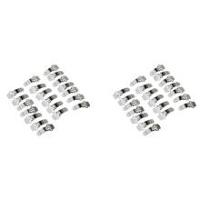 40Pcs Blank Stainless Steel Shoe Clips Clip Diy Buckles