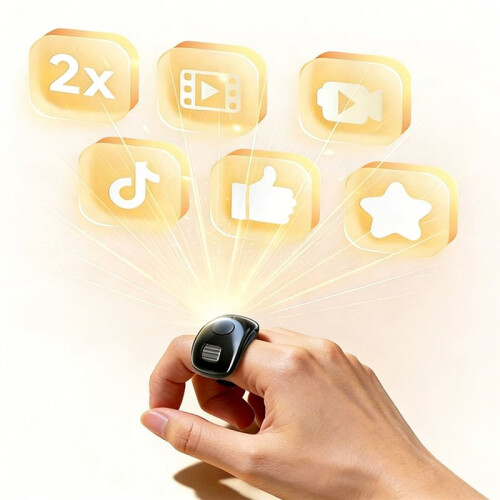 Fingertip  Ring Mouse Remote Page Turning Photo Video Taking Controller for Smartphone Lazy Gadget 1