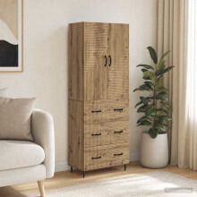 vidaXL Cabinet Set 2 pcs Artisan Oak 66 x 34.5 x 90 cm Engineered Wood