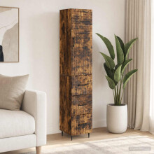 vidaXL Cabinet Set 2 pcs Smoked Oak 33 x 34.5 x 90 cm Engineered Wood