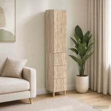 vidaXL Cabinet Set 2 pcs Sonoma Oak 33 x 34.5 x 90 cm Engineered Wood