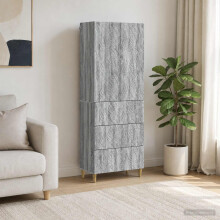 vidaXL Cabinet Set 2 pcs Grey Sonoma 66 x 34.5 x 90 cm Engineered Wood