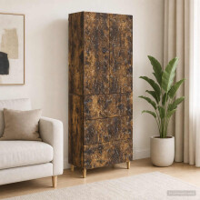 vidaXL Cabinet Set 2 pcs Smoked Oak 66 x 34.5 x 90 cm Engineered Wood