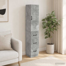 vidaXL Cabinet Set 2 pcs Concrete Grey 33 x 34.5 x 87 cm