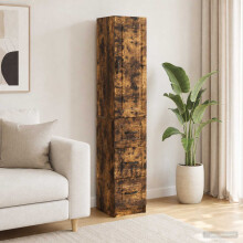 vidaXL Cabinet Set 2 pcs Smoked Oak 33 x 34.5 x 87 cm Engineered Wood