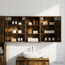 vidaXL Badezimmerschrank-Set 3 stk. 140 x 14,5 x 70 cm Holzwerkstoff