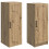 VidaXL vidaXL Schrankset 2 stk. Artisan-Eiche Holzwerkstoff 4