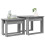 VidaXL vidaXL Coffee Table Set 2 pcs Grey Sonoma Engineered Wood 4
