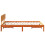 VidaXL vidaXL Bed Frame with Headboard Wax Brown 120 x 200 cm Solid Pine Wood 5
